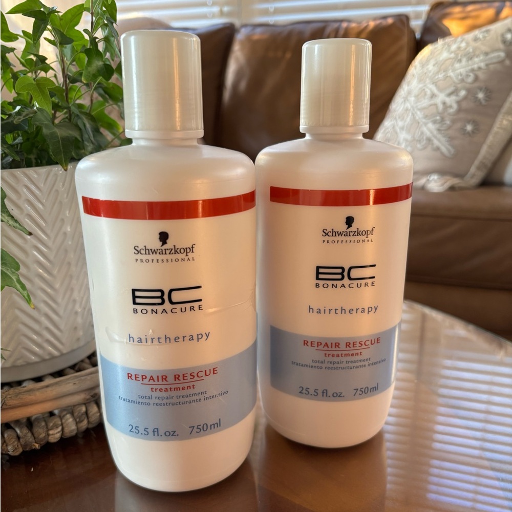 Schwarzkopf professional Bonacare repair rescue treatment 1 1/2 bottles